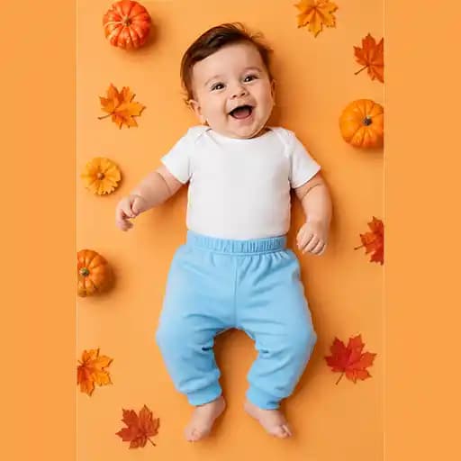 شلوار ساده نوزاد پسر کد 615081