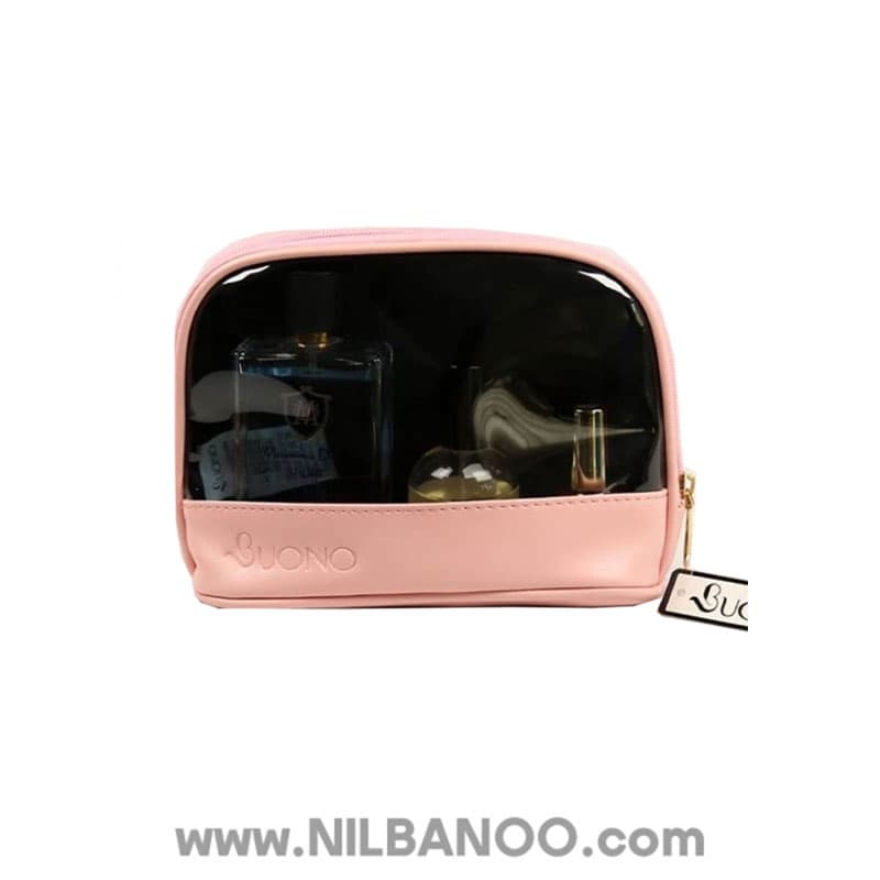 کیف آرایشی بونو رنگ صورتی