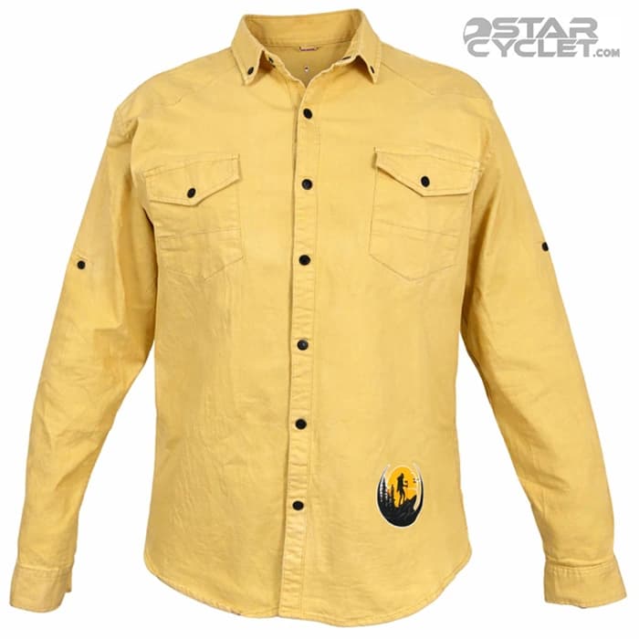 پیراهن کتان موتورسواری SCORPION مدل YELLOW ADVENTURE