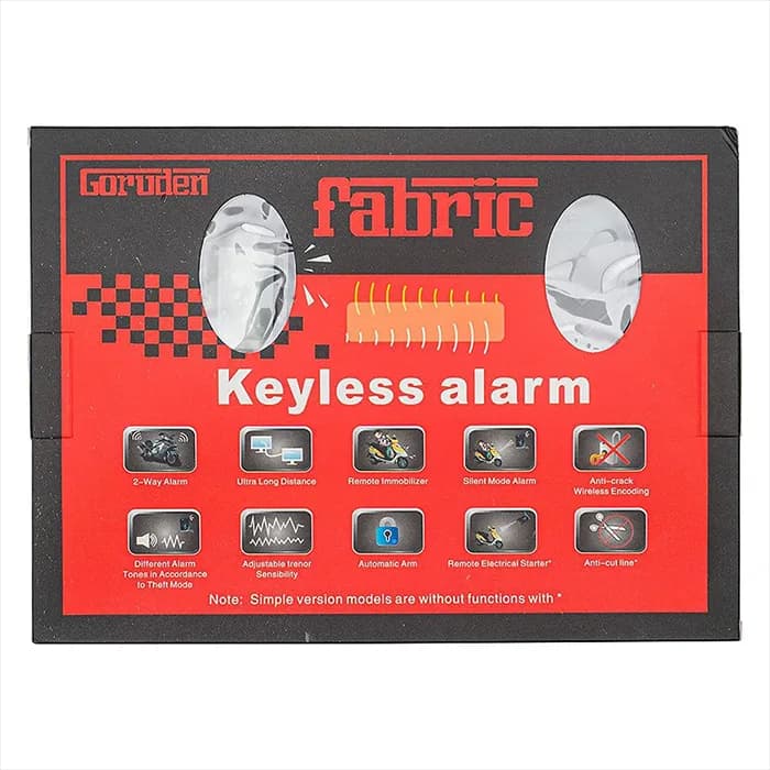دزدگیر ریموت دار موتورسیکلت FABRIC مدل KEYLESS ALARM — تصویر ۲