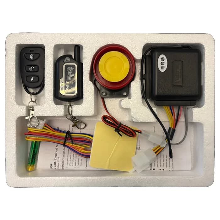 دزدگیر ریموت دار موتورسیکلت FABRIC مدل KEYLESS ALARM