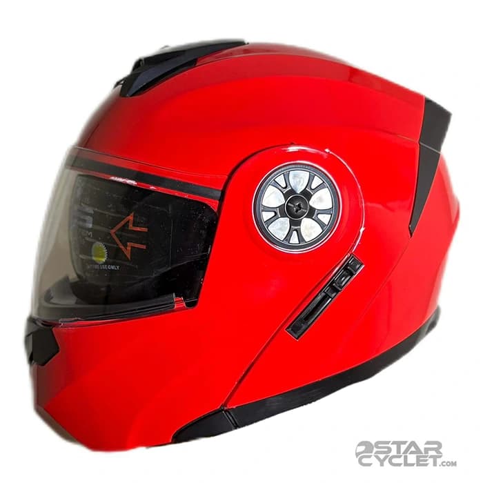 کلاه کاسکت فک متحرک LiAM مدل RED — تصویر ۳