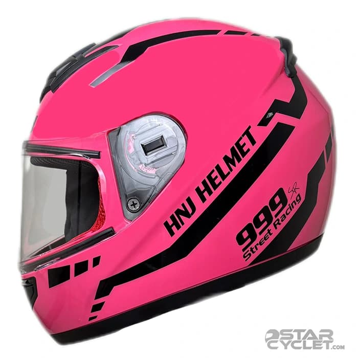 کلاه کاسکت فک ثابت اچ ان جی مدل F939 PINK999 — تصویر ۲