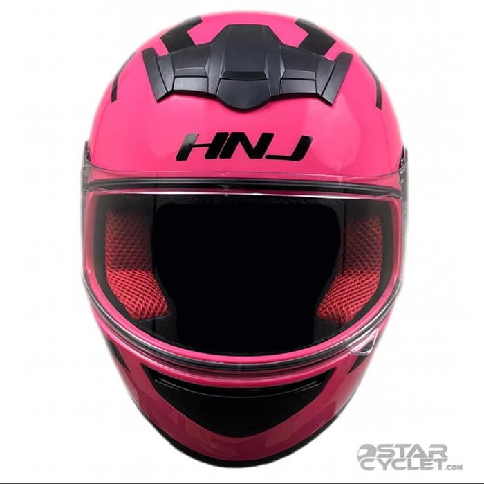 کلاه کاسکت فک ثابت اچ ان جی مدل F939 PINK999 — تصویر ۶