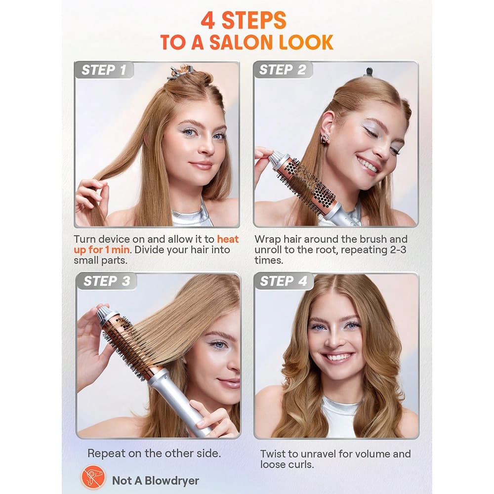 برس حرارتی شیگلم Sheglam مدل It-Curl EU C Type Plug سایز 32 میلی متر — تصویر ۳