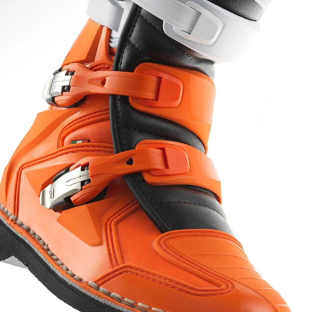 بوت کراسی موتورسواری GAERNE مدل GX1 ORANGE WHITE BLACK — تصویر ۷