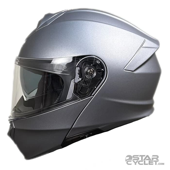 کلاه کاسکت فک متحرک FLASH مدل 935 SV MATT TITANIUM GRAY — تصویر ۳