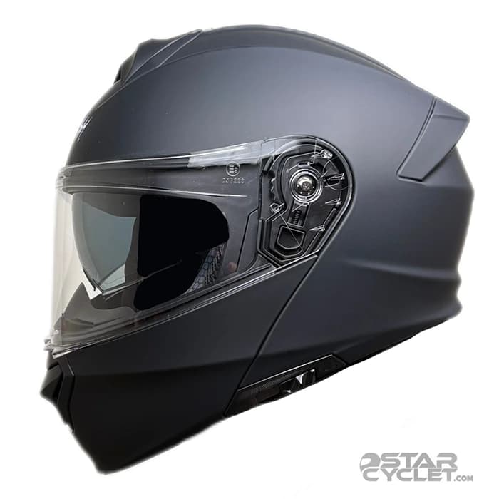 کلاه کاسکت فک متحرک FLASH مدل 935 SV MATT BLACK — تصویر ۳