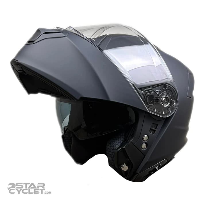 کلاه کاسکت فک متحرک FLASH مدل 935 SV MATT BLACK — تصویر ۲