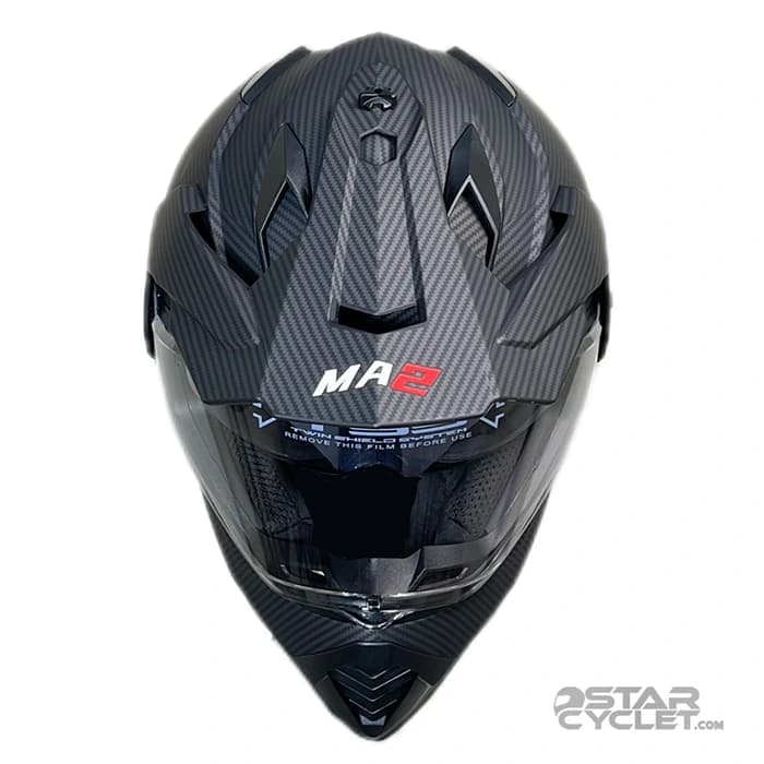 کلاه کاسکت ادونچری MA2 مدل 902 CARBON MATT — تصویر ۳