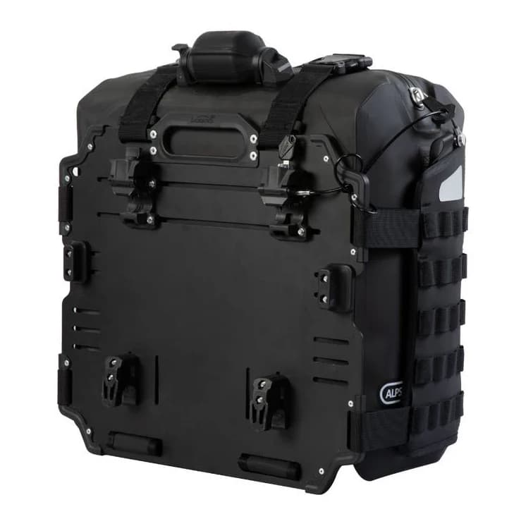 کیف ساید و بغل گارد ایربگ دار موتورسیکلت LOBOO (23L+30L) مدل ALPS BLACK — تصویر ۵