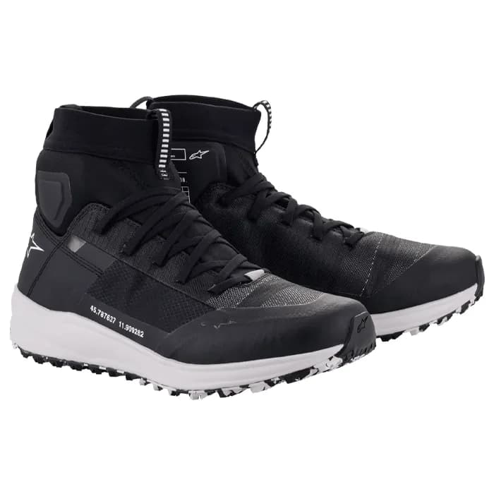 نیم بوت موتورسواری ALPINESTAR مدل BLACK WHITE SPEEDFORCE