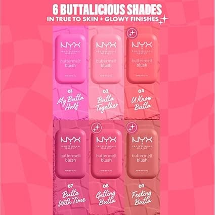 رژگونه پودری نیکس NYX مدل Buttermelt Blush رنگ 02 Butta Together — تصویر ۶
