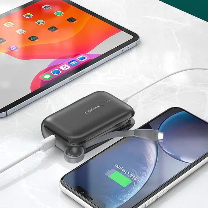 پاوربانک 10000 میلی آمپر یسیدو مدل YESIDO YP18 SUPPER MINI — تصویر ۵