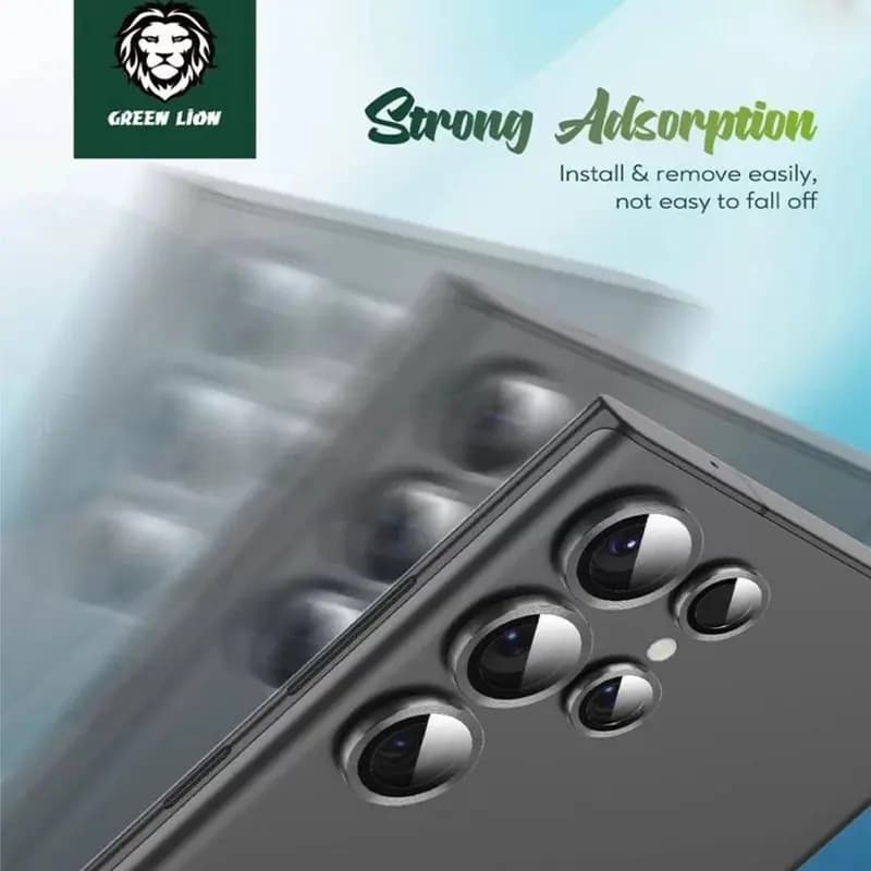 محافظ لنز سامسونگ اس 23 اولترا گرین مدل GREEN CAMERA LENS ARMOR S23 ULTRA — تصویر ۷