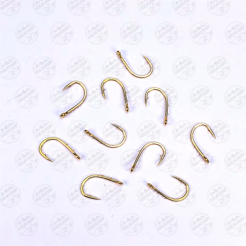 قلاب دوئل طلایی ژاپن سایز ۸ بسته ۱۰ عددی DUEL RAZOR SHARP GOLD SIZE8 — تصویر ۴