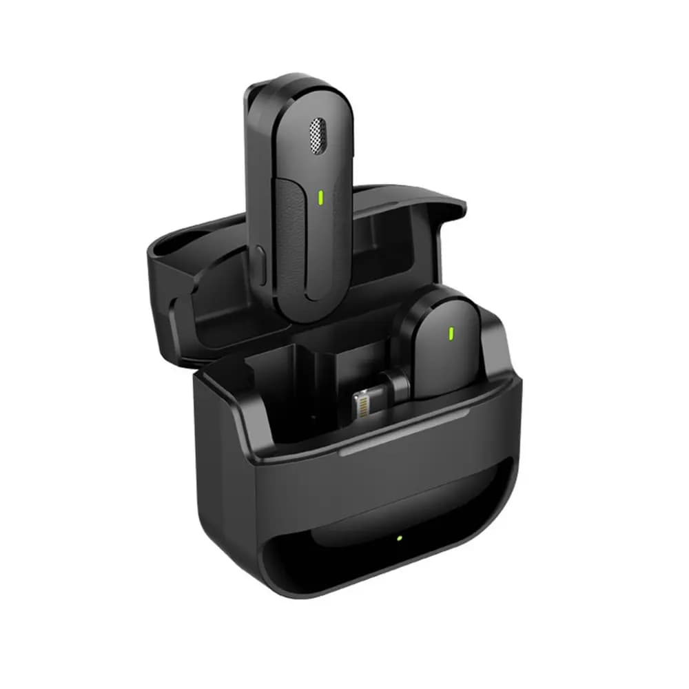 میکروفون یقه ای بی سیم با درگاه تایپ سی گرین Green Mini Wireless Microphone — تصویر ۴