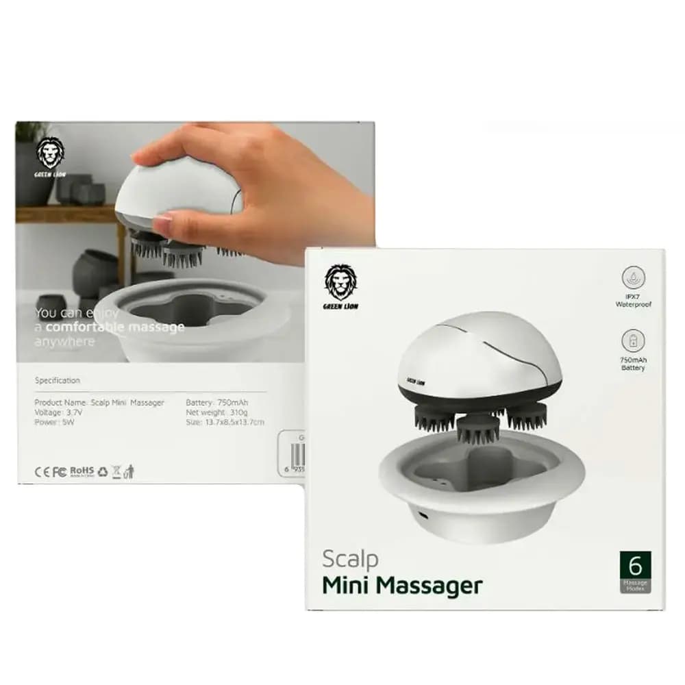 مینی ماساژور برقی سر گرین مدل GREEN SCALP MINI MASSAGER (با گارانتی 6 ماهه)