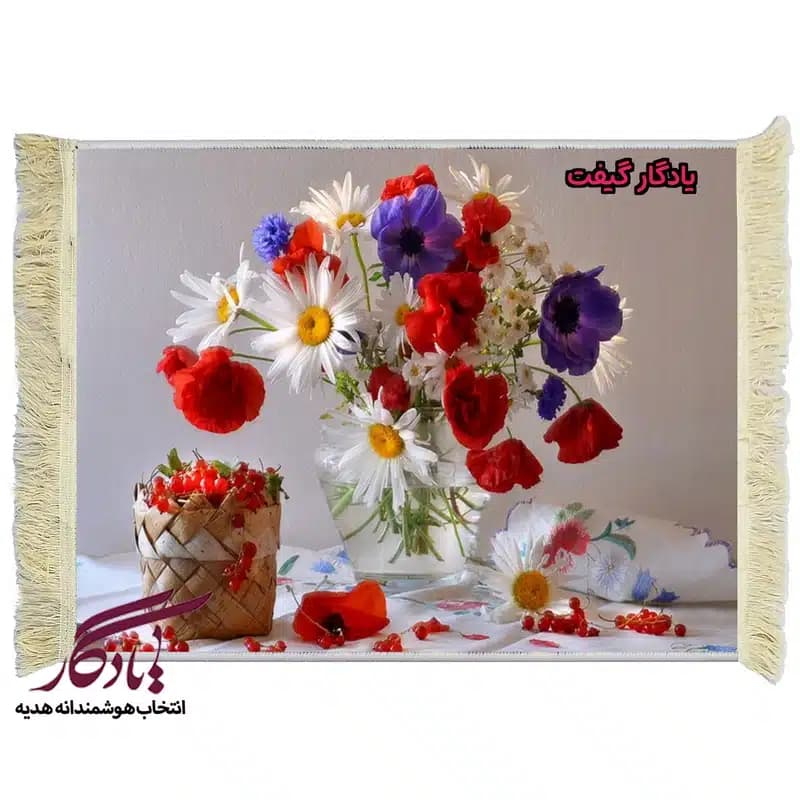 تابلو فرش طرح گل رز کد g01