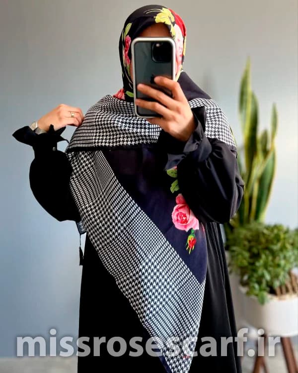 روسری نخی طرح مینیمال — تصویر ۴