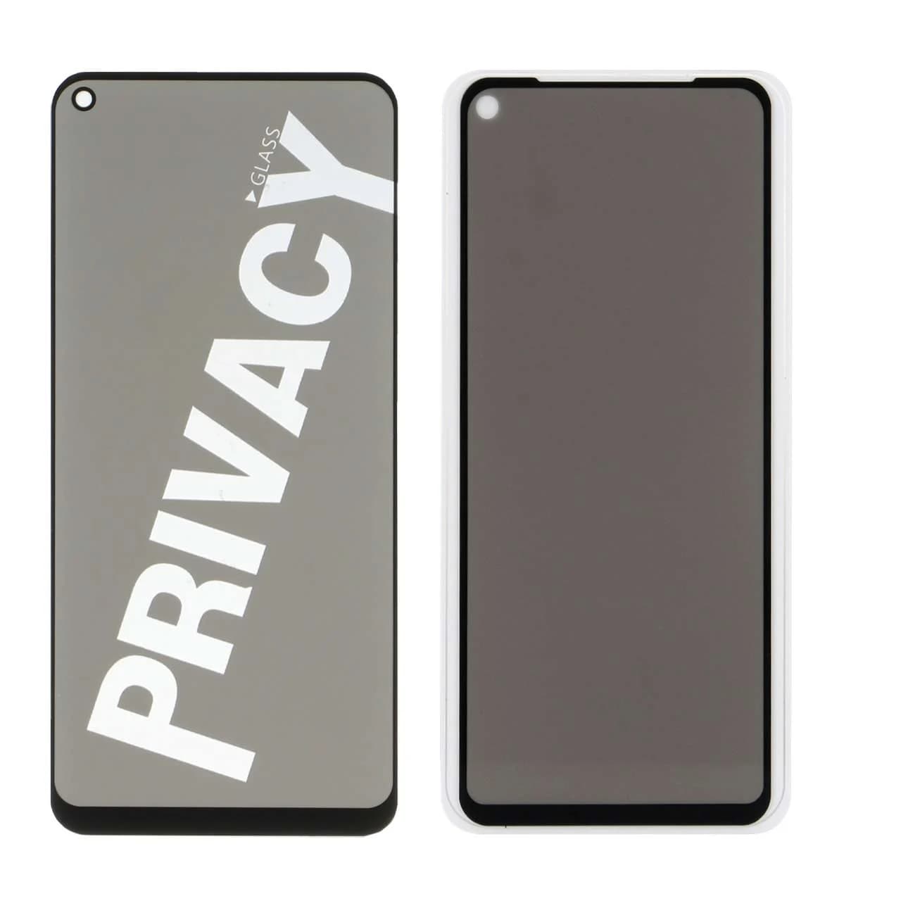 محافظ صفحه نمایش شیشه ای Samsung A11 / M11 / Mi 12 Lite / Mi 11 Lite / Redmi Note 9 / Realme 7 / Realme 9 – Full Cover Privacy – مشکی