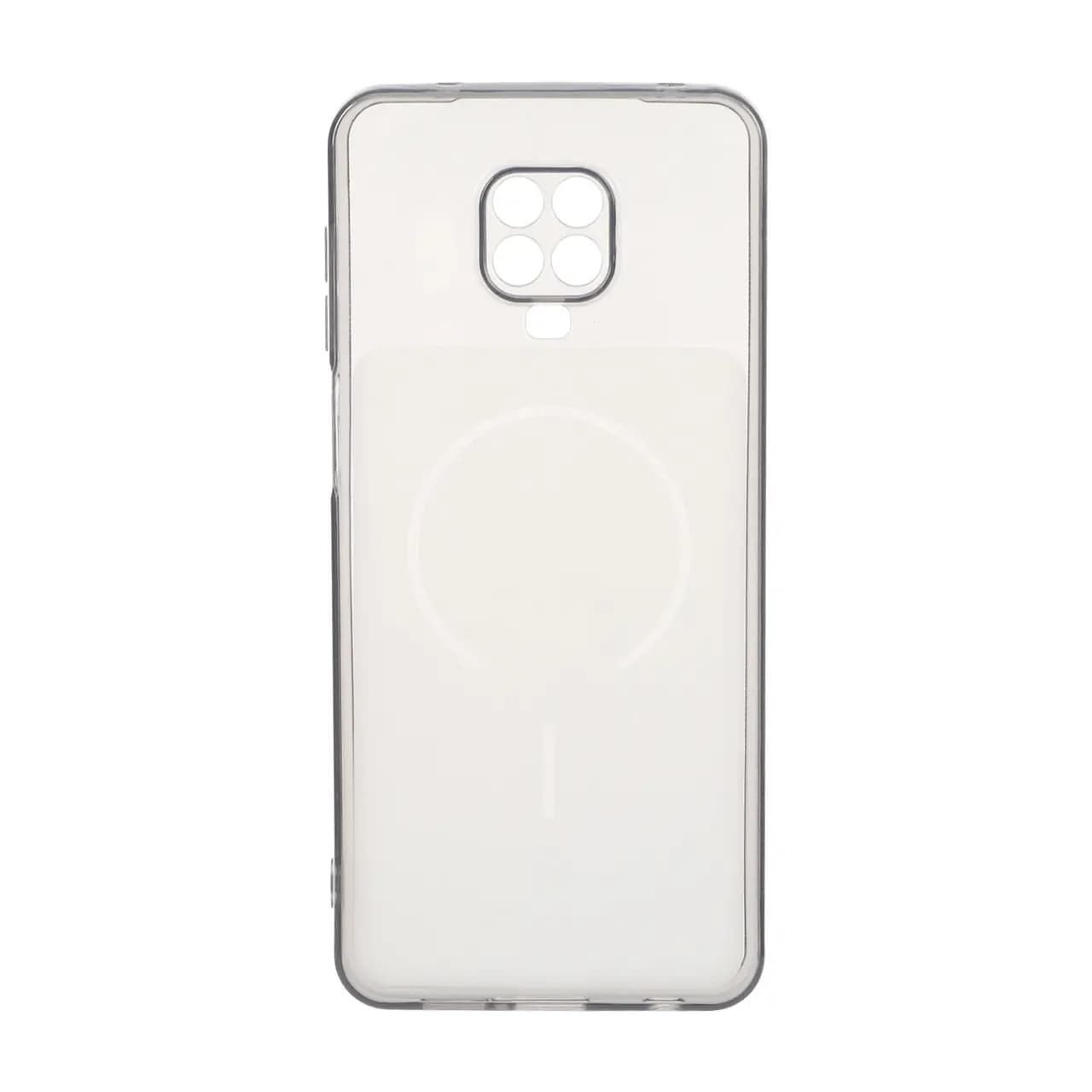 قاب ژله ای شفاف مستطیلی طرح مگ سیف محافظ لنزدار Xiaomi Redmi Note 9S / Redmi Note 9 Pro / Redmi Note 9 Pro Max – مشکی — تصویر ۲