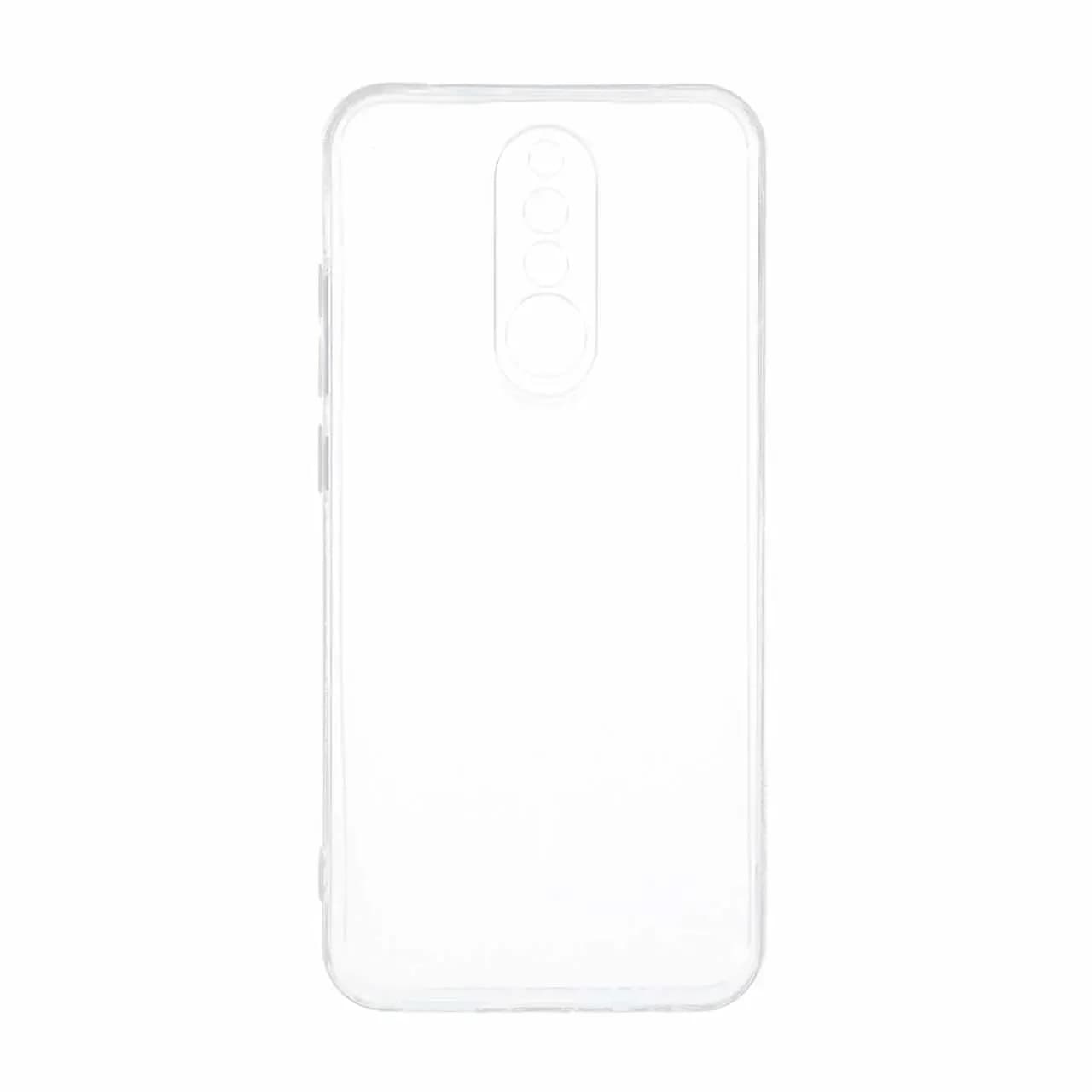 قاب ژله ای شفاف مستطیلی طرح مگ سیف محافظ لنزدار Xiaomi Redmi 8 — تصویر ۲
