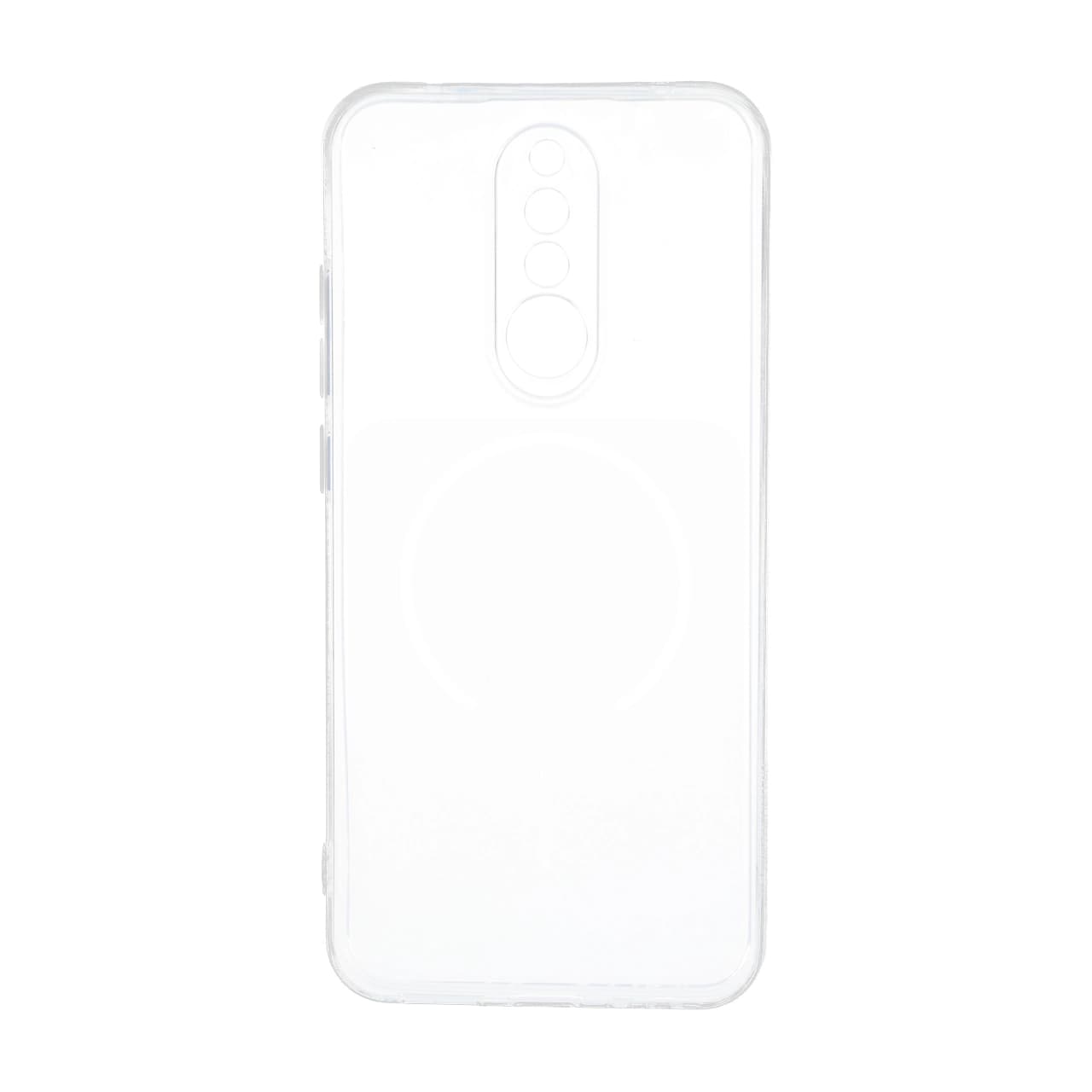 قاب ژله ای شفاف مستطیلی طرح مگ سیف محافظ لنزدار Xiaomi Redmi 8 — تصویر ۳