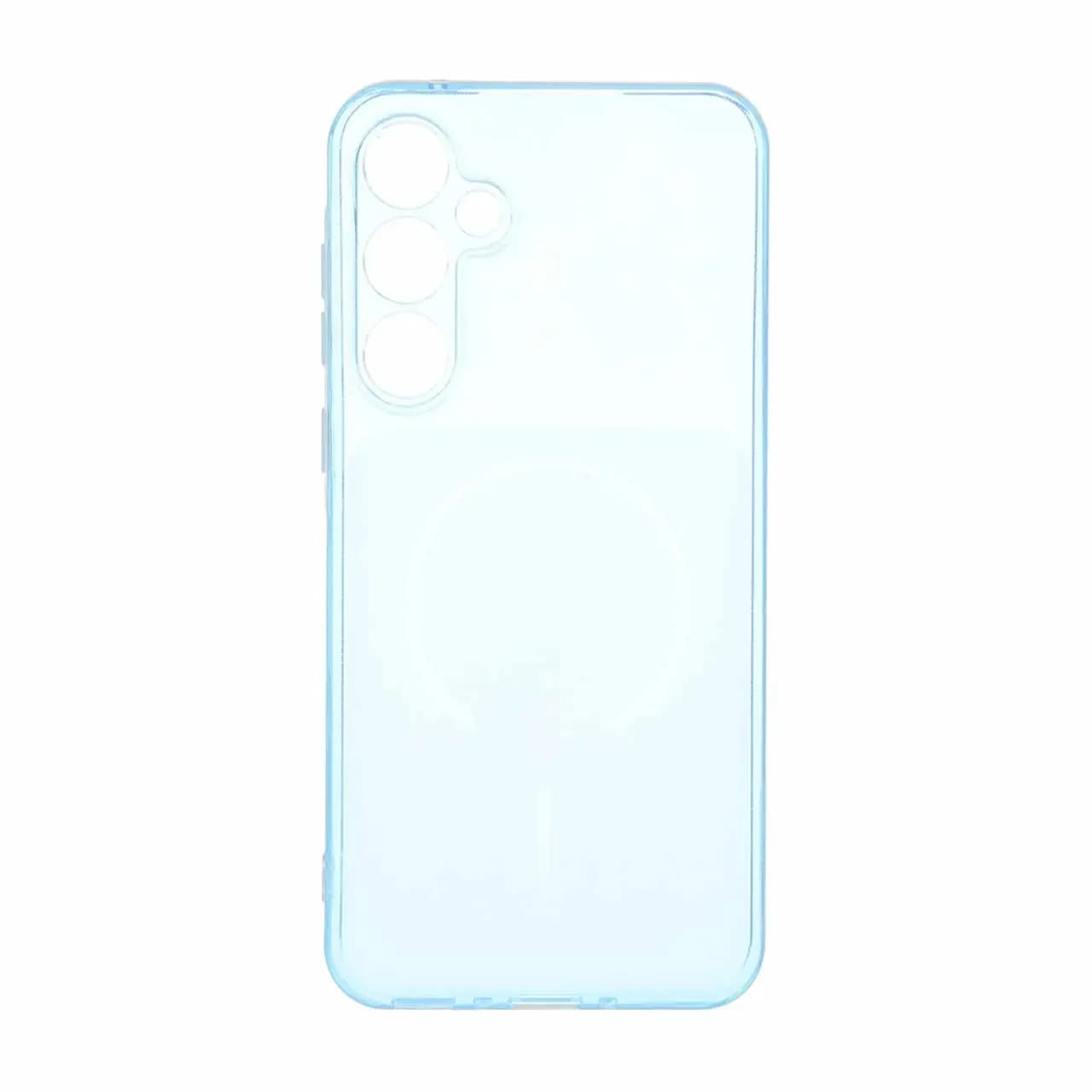 قاب ژله ای شفاف مستطیلی طرح مگ سیف محافظ لنزدار Samsung Galaxy A35 — تصویر ۲