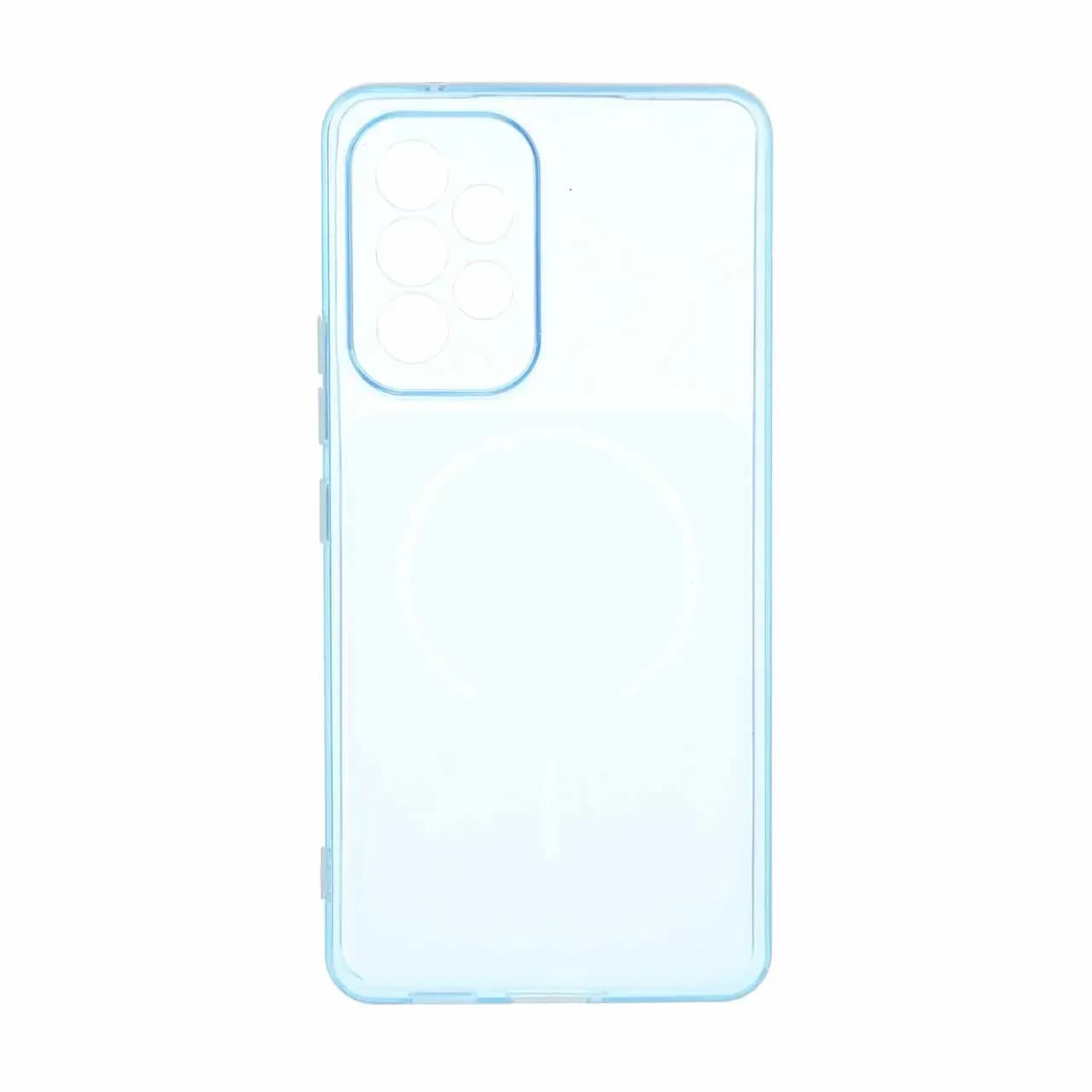 قاب ژله ای شفاف مستطیلی طرح مگ سیف محافظ لنزدار Samsung Galaxy A53 — تصویر ۲