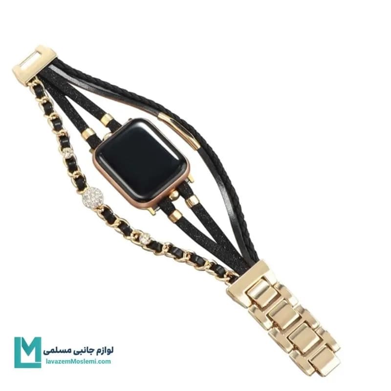 بند اپل واچ بوهمیا شنل(زنجیر یک طرفه) کد W1181 | لوازم جانبی مسلمی — تصویر ۴