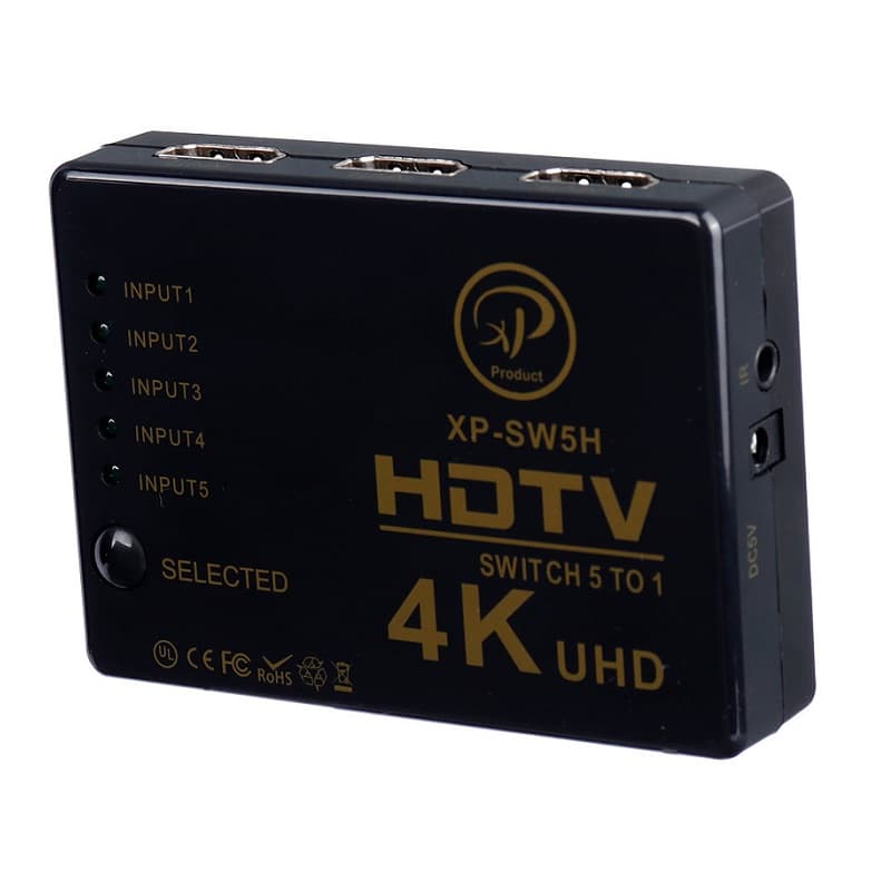 سوئیچ 5 به 1 HDMI ایکس پی مدل SW5H