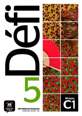 کتاب فرانسه Defi 5 – C1 – Livre de l’élève + Cahier d’exercices + CD