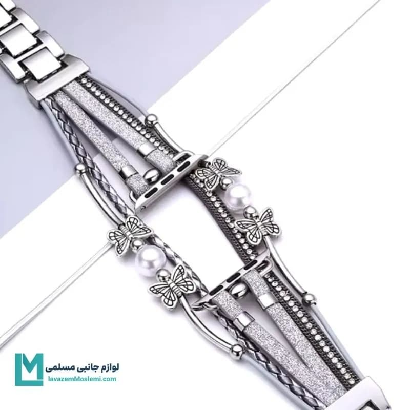بند اپل واچ هرمس بوهمیا پروانه ای کد W1171 | لوازم جانبی مسلمی — تصویر ۷