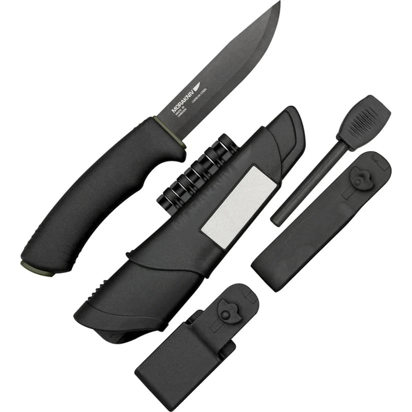 کارد موراکنیو کربن بوشکرفت سیروایول کیت Morakniv Bushcraft Survival BlackBlade™ (C) – Black — تصویر ۳