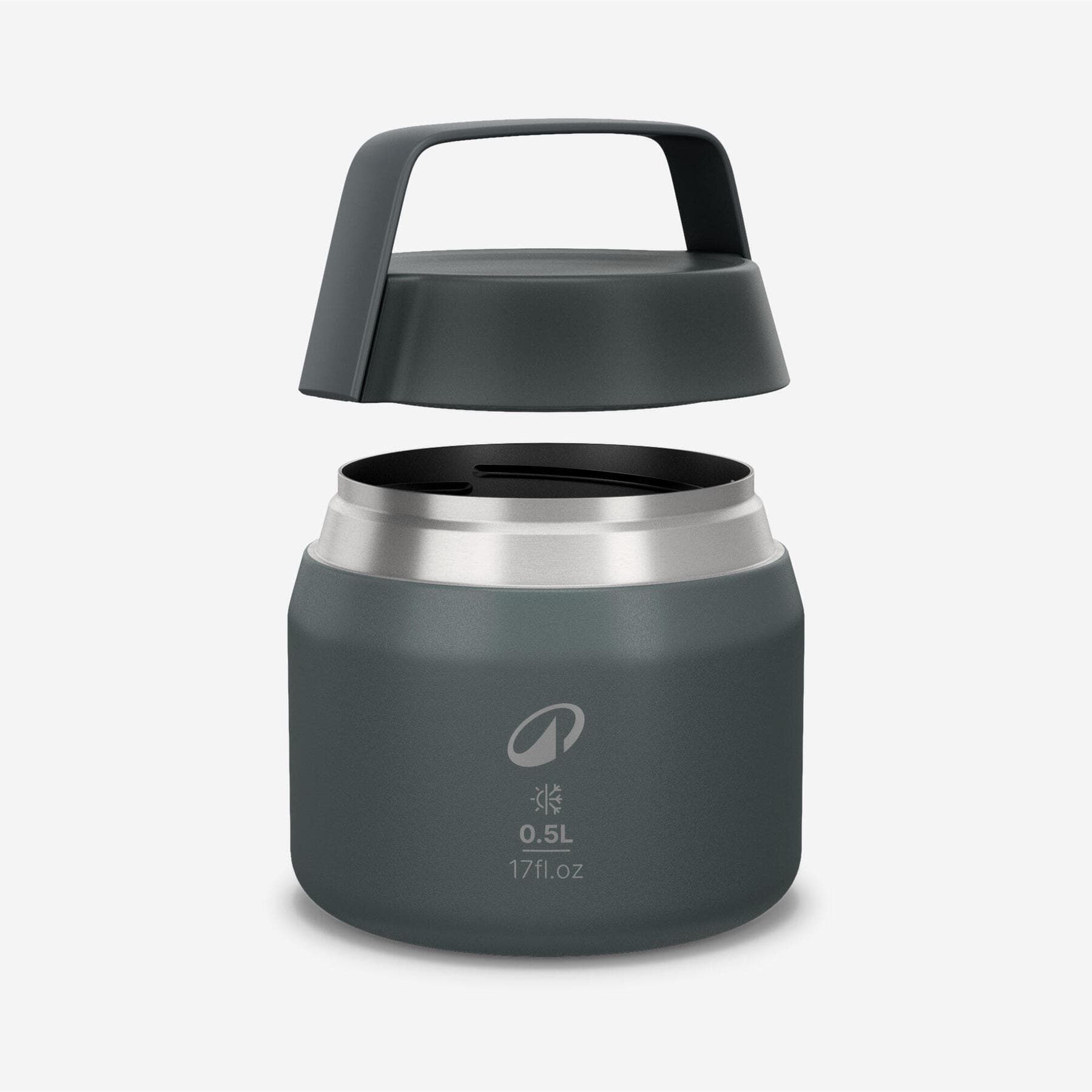 فلاسک غذا کچوا 500 میل Quechua Thermal insulated food container – Stainless Steel – 0.5 L – 900 — تصویر ۲