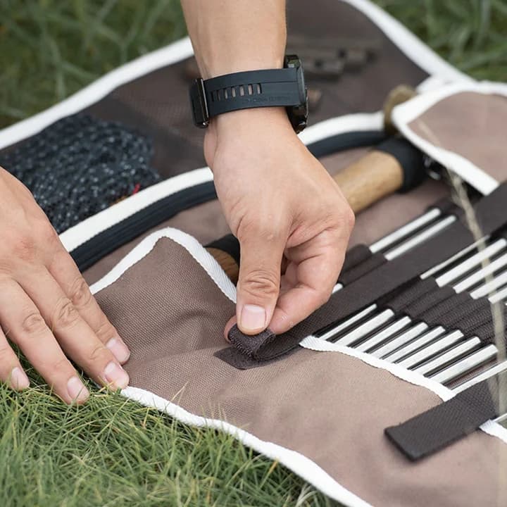 کیف نظم دهنده نیچرهایک – تفکیک میخ چادر و سایبان Naturehike tent pole Canvas Bag – L — تصویر ۵