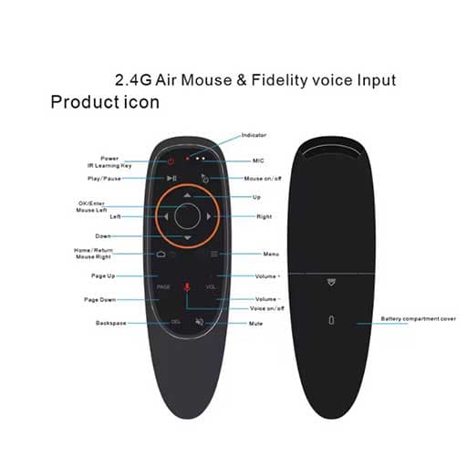 ریموت کنترل جادویی Air Remote Mouse G10S + باتری رایگان — تصویر ۷