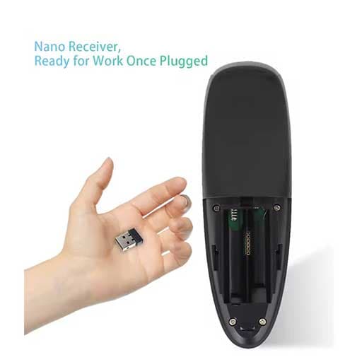 ریموت کنترل جادویی Air Remote Mouse G10S + باتری رایگان — تصویر ۶