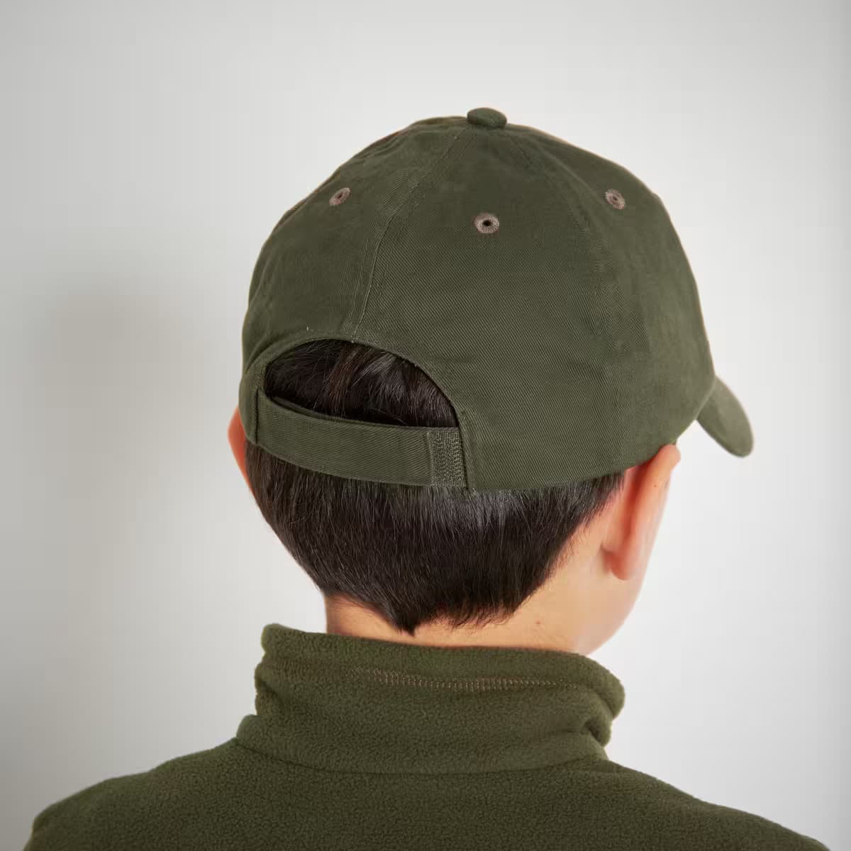 کلاه کودکانه سولوگناک Solognac Children’s Outdoor Hat – Khaki Green – 100 — تصویر ۲
