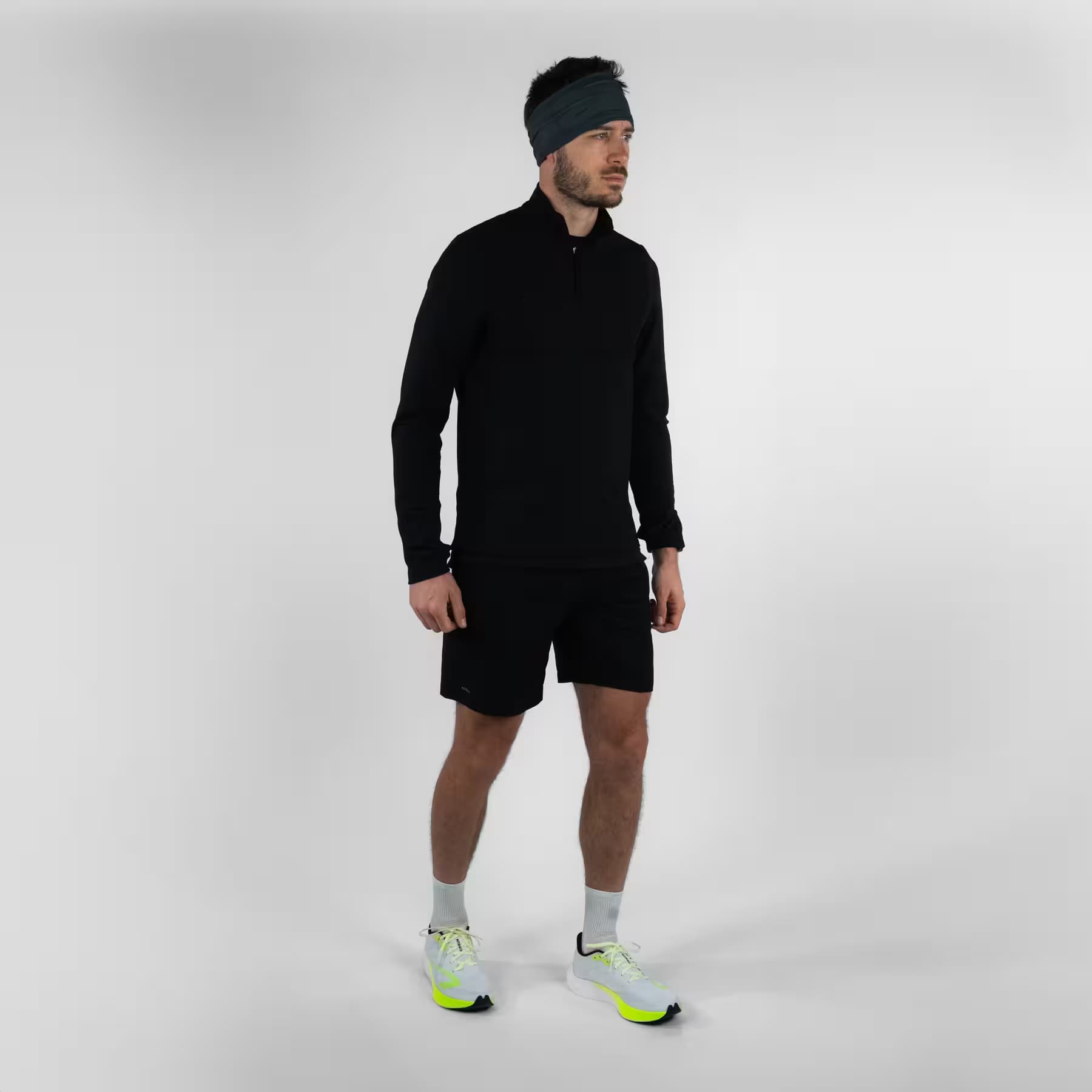 دستمال سر کالنجی – باندانا دکتلون Kalenji Multi-Purpose Running Collar/Bandana – Dark Khaki – KIPRUN — تصویر ۸