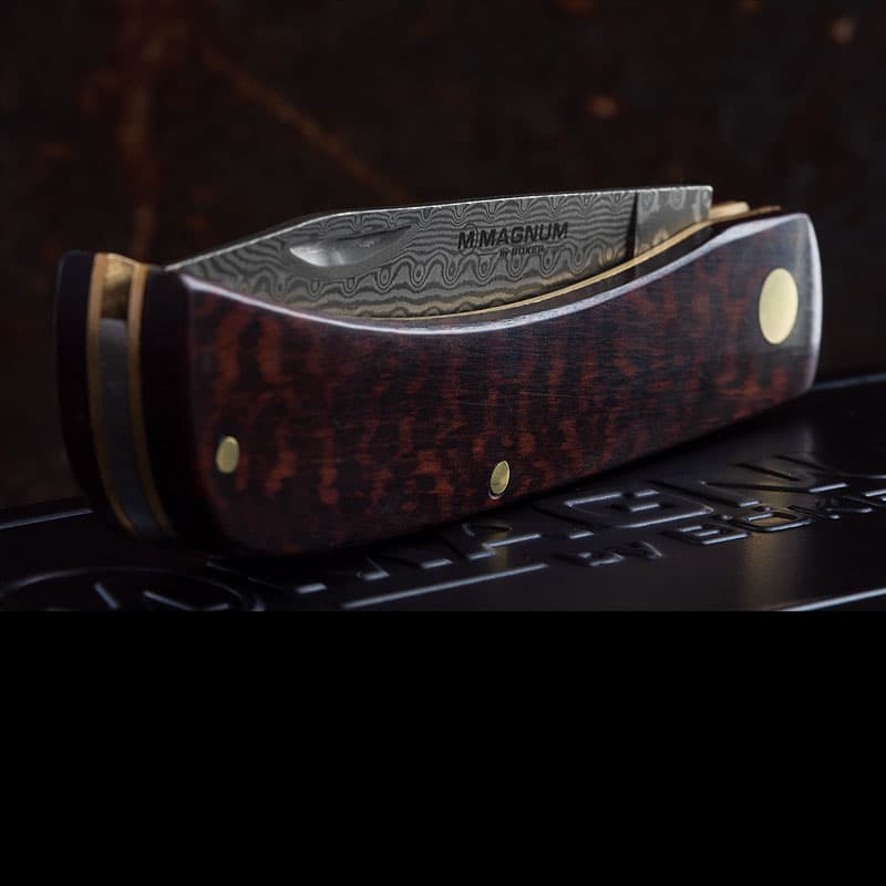 چاقو بوکر مگنوم اسنیک رنج باستر Böker Magnum Snake Rangebuster Damascus — تصویر ۴