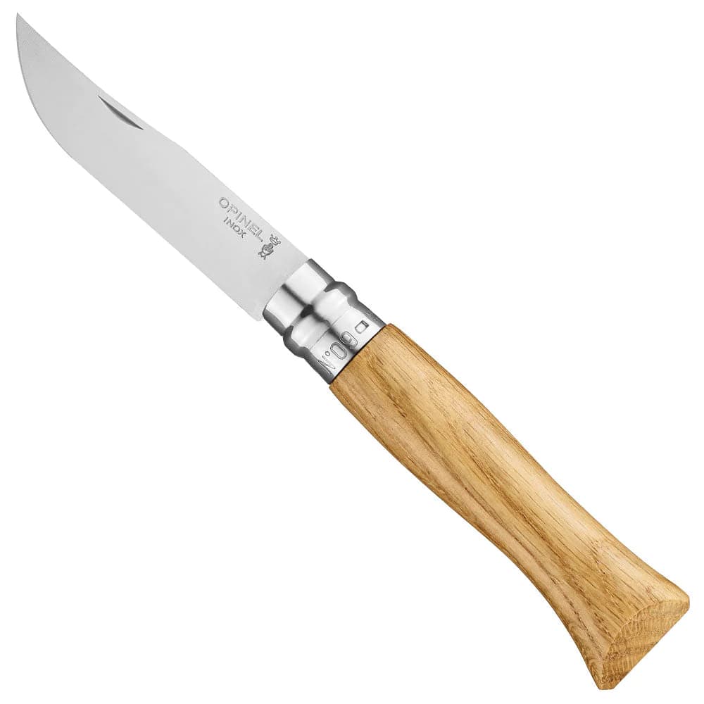 چاقو اپینل 09 استنلس – چوب بلوط Opinel No.09 Stainless Steel Folding Knife | Premium Oak wood