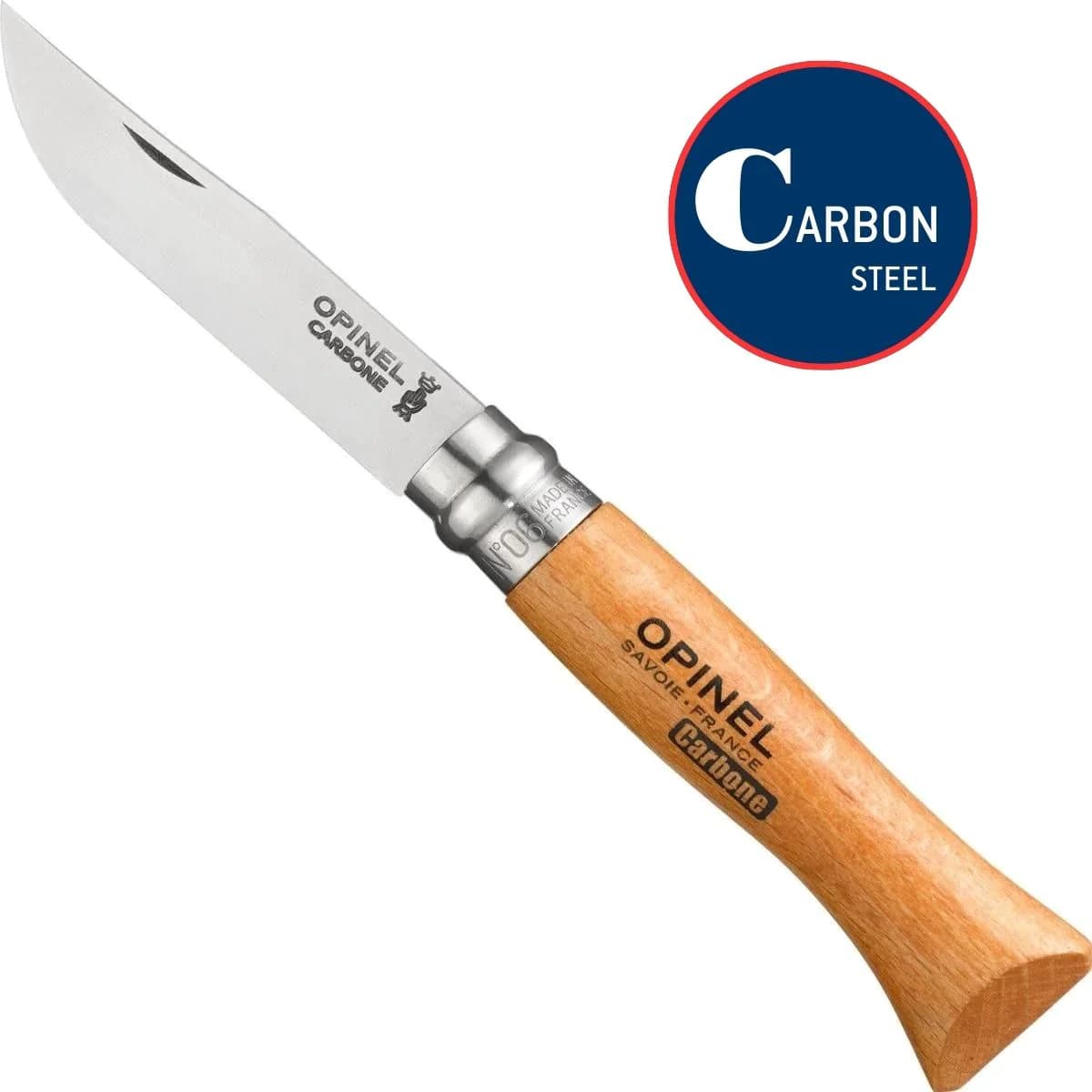چاقو اپینل 07 کربن Opinel No.07 Carbon Steel Folding Knife