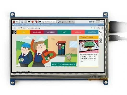 نمایشگر 7 اینچ با تاچ مقاومتی Waveshare رسپبری 1024×600