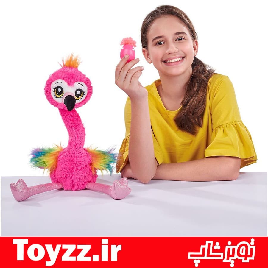 عروسک فلامینگوی رقصنده فرانکی مدل Pets Alive — تصویر ۲