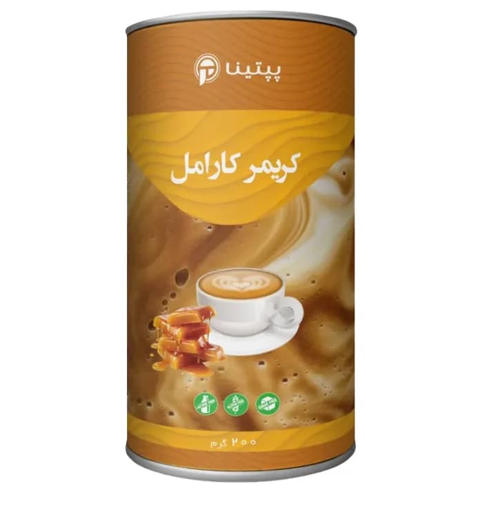 کریمر غیر لبنی با طعم کارامل پپتینا 200 گرمی
