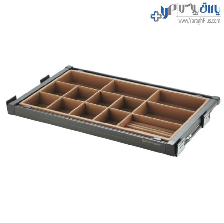 جای کمربند و کروات و زیورآلات چرمی ریلی داخل کمد قابل رگلاژ آرام بند یونی هاپر WS4117L