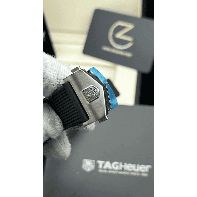 ساعت مچی مردانه تگ هویر مرسدس سیلور Tag Heuer Mercedes Benz Silver Rubber — تصویر ۲