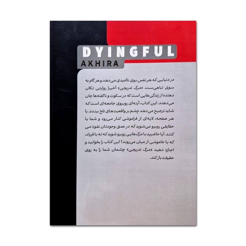 کتاب مرگ تدریجی اثر آخیرا ترجمه پریسا جلالی نشر خودمونی — تصویر ۲